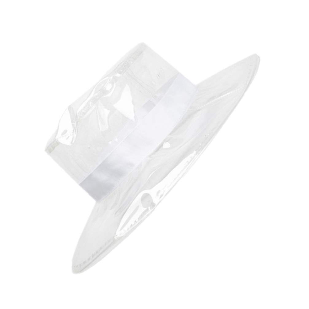 PRETYZOOM Chapeau bob étanche transparent pour activités de plein air – Chapeau de pêcheur élégant à large bord pour le camping, la plage et le jardinage
