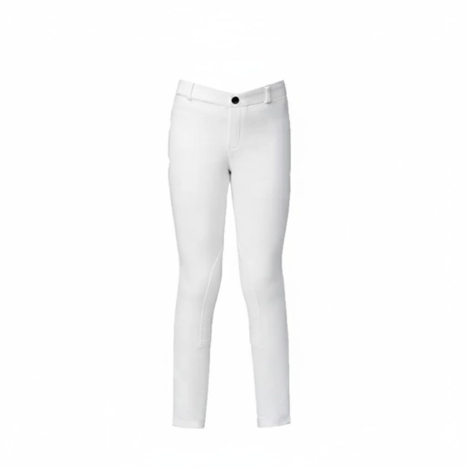 Pantalones de Equitación Infantil Breeches Ecuestres para Niño Mallas para Montar Infantiles Culote de Equitación Material Ligero Transpirable y, White, 150