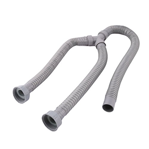 Ruilogod Máquina de lavadora 3.3FT PVC Y en forma de descarga de drenaje de descarga de la manguera del conector de la tubería