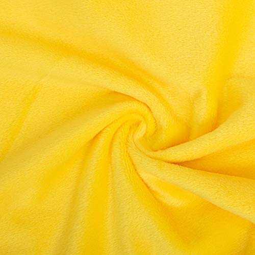 Image of NTBAY Velvet 2 Pack Square Zippered Throw Pillow Covers, Super Soft and Luxury Euro Cushion Covers for Sofa, Couch, 16x16 Inches, Yellow