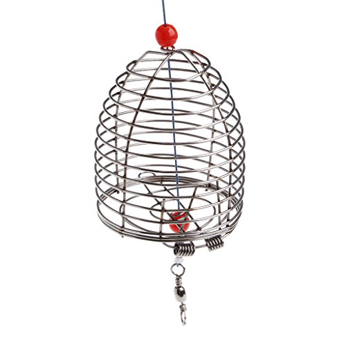 ChangeYOu Aquarium Shrimp Small Bait Feeder Dry Spinach Feeding Stainless Steel Cage S/L (L)