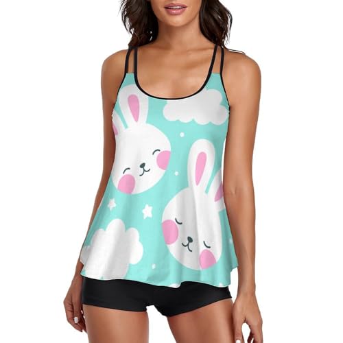 Tankini ensembles bikini lapins pour vos journées détente à la plage ou à la piscine