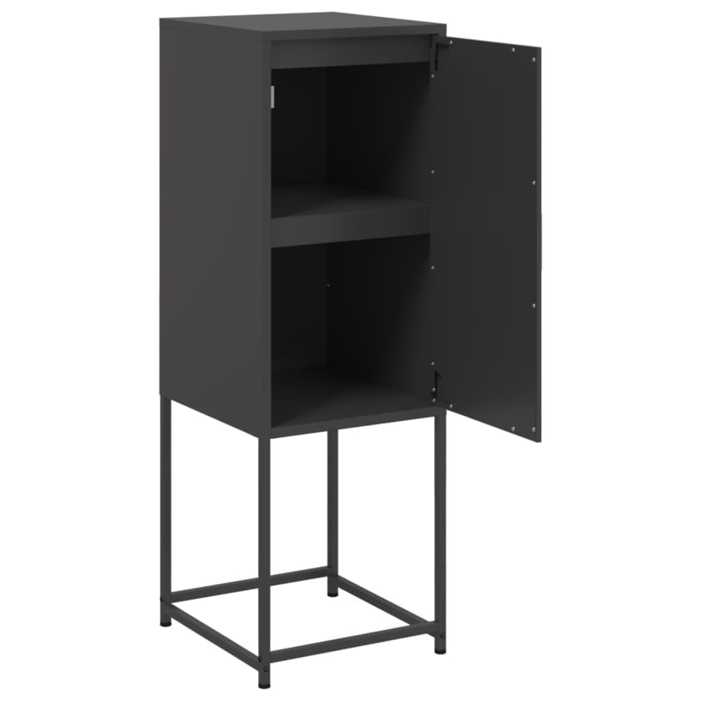 Buffet Haut Noir 36x39x107 cm Acier,Buffets & bahuts,12.95kg-846530
