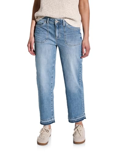 Jean Coupe Droite Femme Street One en Denim Bleu Confortable