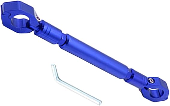 Motorcycle Balance Bar, Universal 22mm Aluminum Alloy Cross Bar Handlebar Motorbike Reinforce Lever Accessories Black blue
