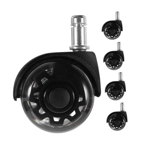 Gadpiparty 5pezzi Ruote Per Sedie Ufficio Rotelle Ricambio Per Sedia Gioco Ruote Girevoli Per Pavimenti Moquette