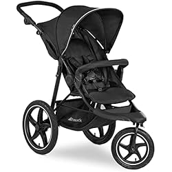 Carritos De Bebé Para Correr Hauck Silla de Paseo, Runner 2, desde Nacimiento hasta 25 kg, 3 Ruedas Neumáticas Grandes, Carrito Bebe, Reclinable, Protección UV 50+, Altura Ajustable, Plegable
