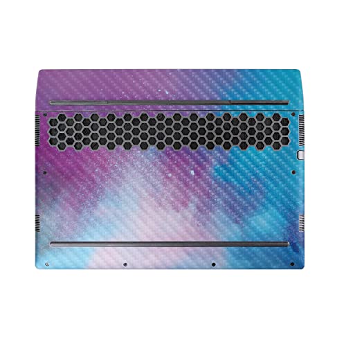 Image of MightySkins Carbon Fiber Skin Compatible with Alienware M17 R5 (2022) Full Wrap Kit - Cotton Candy Sky | Protective, Durable Textured Carbon Fiber Finish | Easy to Apply | Made in The USA