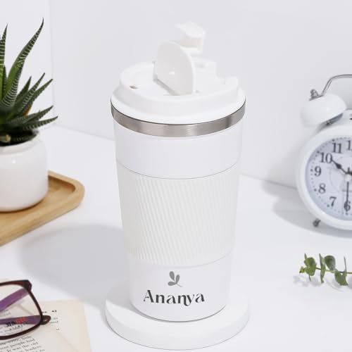 Image of IGP Personalized White Insulated Coffee Tumbler High Quality Printed Ceramic Coffee & Tea Mug (510ml) | Same Day Delivery | Gift for Friends, Family, Husband, Wife, Boyfriend, Girlfriend, Couples
