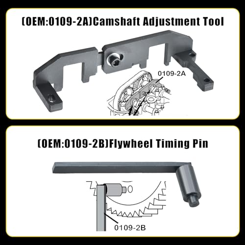 Zoomtools Timing Tool Kit, Engine Adjustment Tool Set 4 Pcs, Compatible with Peugeot 1.0 VTi 1.2 VTi PSA Peugeot 108 208 308 2012-15 3 Cylinder & More - Image 2
