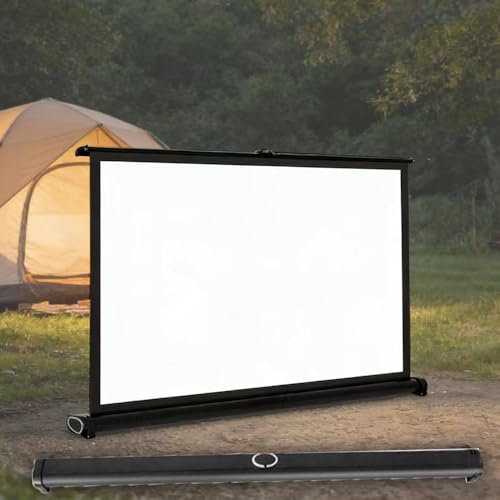 Pantalla de Proyección Retráctil 50" 4:3 para Escritorio