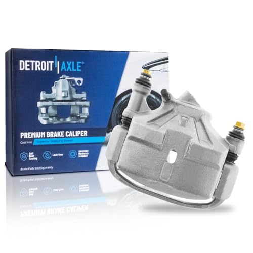 Image of Detroit Axle - Front Right Brake Caliper for 1987-1991 Toyota Camry 1988-1993 Celica 1990-1991 Lexus ES250, Passenger Side Disc Brake Caliper with Bracket Replacement