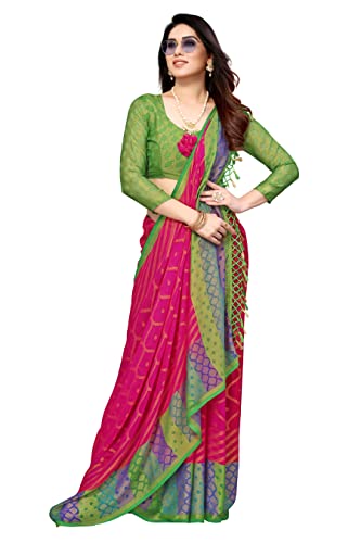 Image of Bee M Pee Designer Banarasi Chiffon Sarees for Women