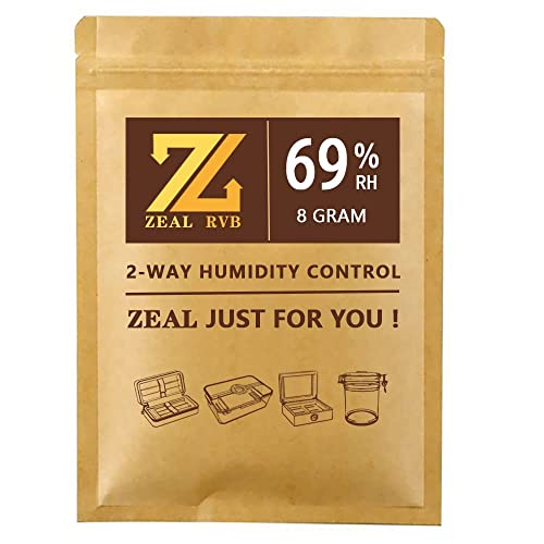62% RH Humidity Pack 8 Gram 10 Packs 2-Way Humidity Control Packs for Herb Flower -Individually Wrapped -No Liquid Leakage…