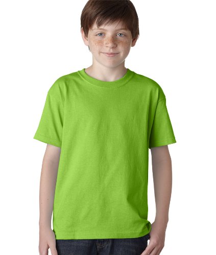 Gildan - Camiseta juvenil de algodón pesado - Verde - X-Small