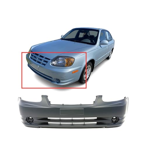 Image of FitParts Compatible with Hyundai Accent 2003-2006 Front Bumper Cover