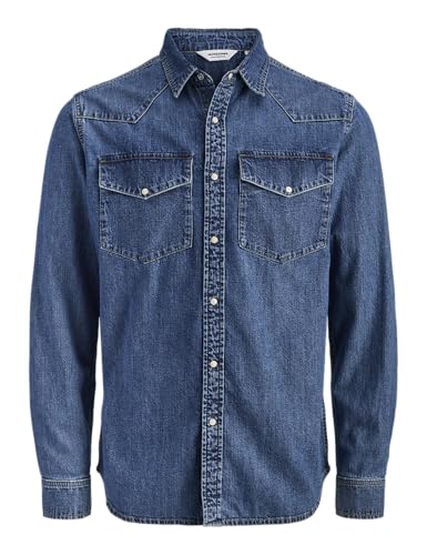Chemise en jean homme bleu marine Jack & Jones Jjewestern XL vêtement mode casual