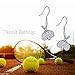 YAFEINI Tennis Earrings for Women 925 Sterling Silver Tennis Racket And Ball Earrings Tennis Jewelry Gifts for Women