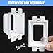 30 PCS BE1-2 Electrical Outlet Box Extenders with 60PCS Screws, (1-Gang) Electrical Power Single Gang Box Extender Electric Box Extender 1 Gang Power Switch Receptacles Accessories