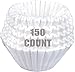 Coffee Filters, 8/12-Cup Size, 150/Pack