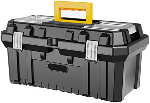 Multi-Purpose Tool box with Tray, 21-Inch Tool Chest Household Plastic Tool Organizers, Heavy Duty Steel & Plastic Construction