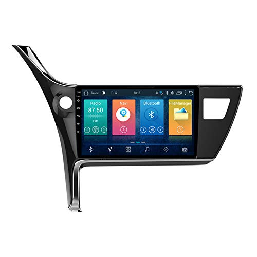 9 Zoll Autoradio-Empfänger für Toyota Altis 2017-2018 Unterstützung von GPS-Navigation/FM/Bluetooth-Freisprechfunktion/Lenkradsteuerung,8 cores