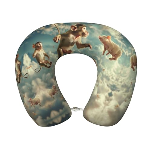 Almohada cuello en U espuma viscoelástica 25x30 cm miniatura 1