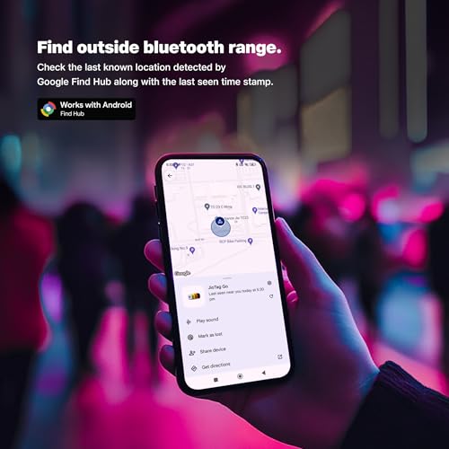 Image of JioTag Go |India's First Android Tag | Google Find My Device Item Finder| Worldwide Tracking for Keys, Wallets, Luggage, Gadgets and More|1+1 Year Battery|No SIM Needed|BT 5.3|for Android Only