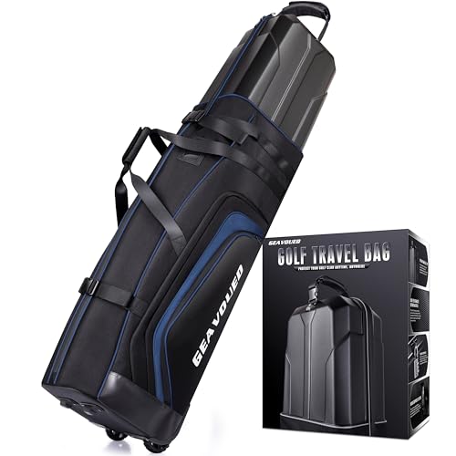 GEAVOUED Golf-Reisetasche mit Hartschalenkoffer