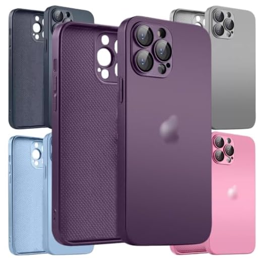 Case Capa Capinha De Vidro Compativel Para iPhone 14 | iPhone 14 Pro | iPhone 14 Pro Max Premium Com Proteção De Camera (Roxo, iPhone 14 Pro Max - 3 Cameras)