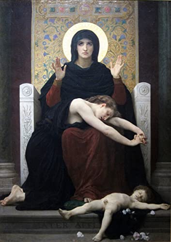 Toile moderne peinture pour décoration salon grand format de Bouguereau