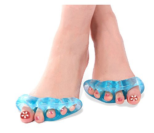 Dr Rogo 2 Pcs. Toe Stretchers Pain Relief for Bunion. Flex Gel Straighteners Separators Will Relieve Pain in Your Feet, Toes & Ball of Foot. Perfect for Quickly Alleviating Pain After Yoga and Sports Activities