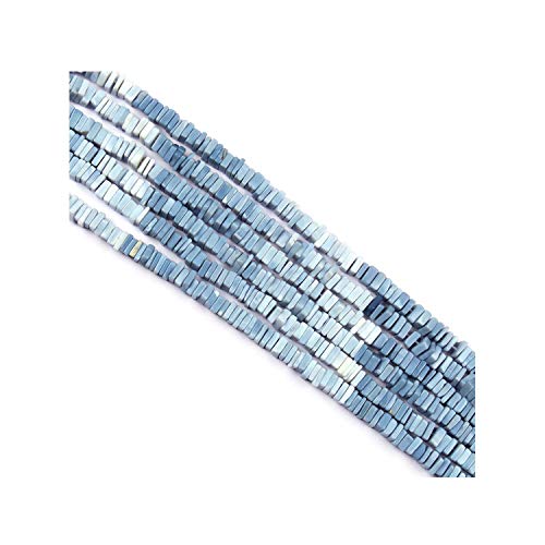 Perles Opale Bleue Naturel Heishi carrées 5-6mm pour créer vos colliers d'été bohèmes