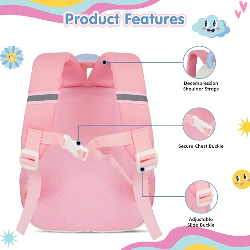 Image of Storite Kids Backpack for Boys & Girls 8L (3-6 Years) | Cute Crab Design Lightweight Toddler School Bag | Nursery & Preschool Cartoon Backpack with Front Pocket