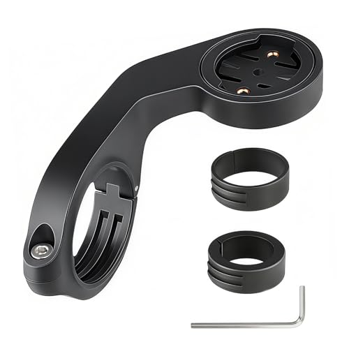 Arvoni Soporte de Bicicleta para Garmin Edge, Soporte de Bicicleta Delantero Extendido, Soporte de Plástico Compatible con XOSS G/G+, iGPSPORT, con 25.4mm 31.8mm Manillar de Bicicleta