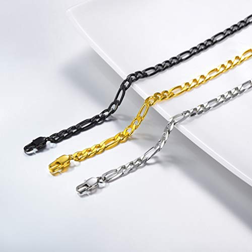 Prosteel Figaro Chain Gold Choker Necklace 4Mm Dainty Cute Chains 14 Inch Chocker Layered Necklaces For Women Teen Girls #TOP3