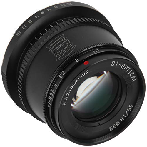 Obiettivo Ritratto M43 da 35 Mm F1.4 Ad Ampia Apertura per Fotocamera GH5 GM10 GX8 GF9 G7 Lega di Aeronautico Effetto Visivo Grandangolare 45° Distanza Minima di alluminio