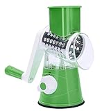 wrtgerht Multifunktionaler Gemüseschneider Slicer Rotierende Handkurbelschneider Reibe KitcheTool for Kartoffel-Karotten-Gurke Küchengeräte (Color : Green)