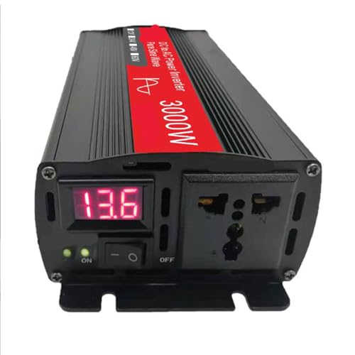Onduleur sinusoïdal pur 3000W à écran LCD multifonction et conversion multi-tension stable - 3