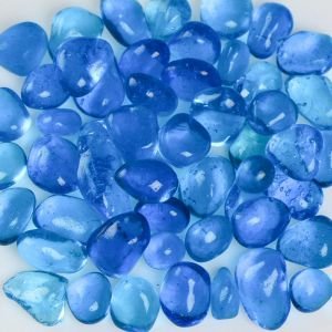American Specialty Blue Raspberry Size 2 Firepit Glass 22 Lb Bag