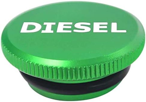 choolo Diesel Fuel Cap Compatible with Dodge,Billet Aluminum Fuel Cap,Magnetic Ram Diesel Billet Aluminum for 2013-2018 Dodge Ram Truck 1500 2500 3500 with New Easy Grip Design(Green)