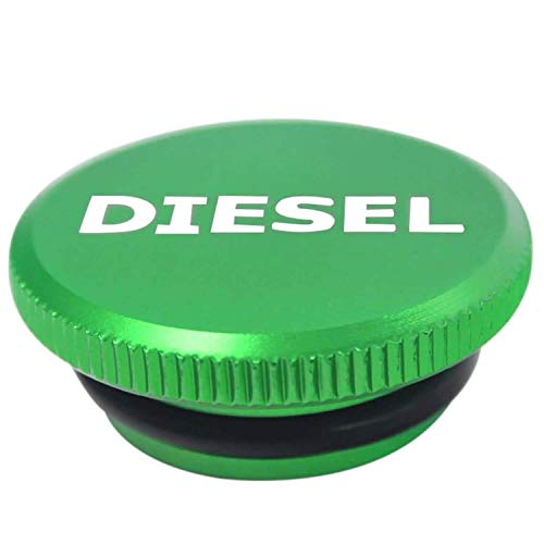 Choolo Diesel Fuel Cap Compatible With Dodge,Billet Aluminum Fuel Cap,Magnetic Ram Diesel Billet Aluminum For 2013-2018 Dodge Ram Truck 1500 2500 3500 With New Easy Grip Design(Green) #TOP1
