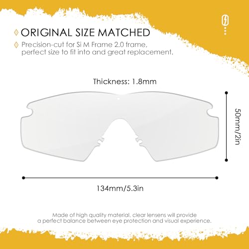 Image of ANSI Z87.1 Replacement Lenses For Oakley Si Ballistic M Frame 2.0 Sunglasses