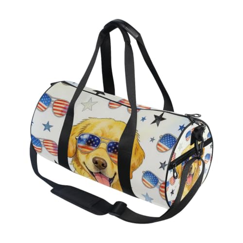 Bolsa de gimnasio ligera de Golden Retriever para tus viajes de fin de semana y deporte