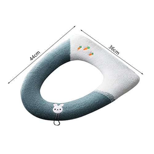 ZSMLB Badezimmer Toilettensitzwärmer Sitzkissen Waschbares Toilettensitzkissen 12,2 Zoll Durchmesser Toilettendeckel Zubehör – Bild 3