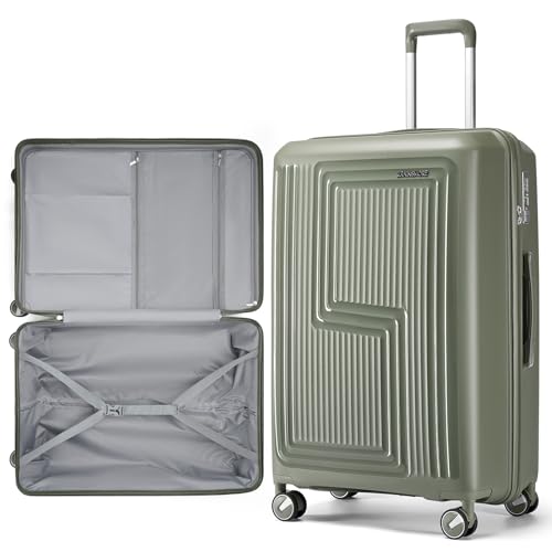 Valise de 61 cm contre les chocs de transport protégez vos vêtements en couleur gris vert