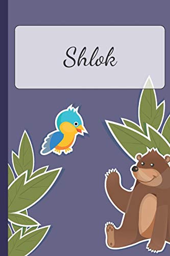 Shlok: Personalized Notebooks • Sketchbook for Kids with Name Tag • Drawing for Beginners with 110 Dot Grid Pages • 6x9 / A5 size Name Notebook • ... Personal Gift • Planner and Journal for kids image 3