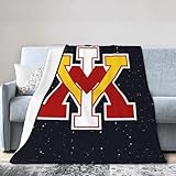 VMI Keydets Fleece Blanket, Very Soft Microfiber Flannel Blanket for Couch Warm and Cozy for All Seasons