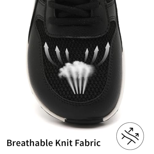 Image of Mens Walking Shoes Slip On Sports Sneakers Tennis Workout Athletic Camp Fitness Flat Sole Running Jogging Breathable Anti-Slip Outdoor Fashion