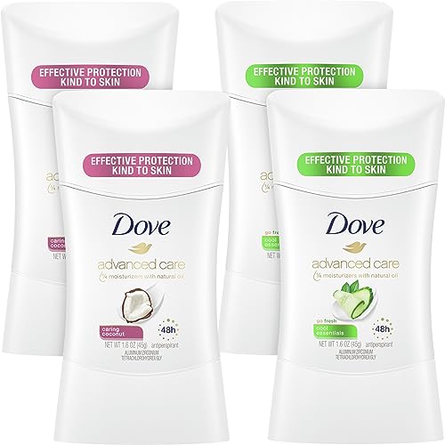 Dove Desodorante para Mujer Variedad Pack 4